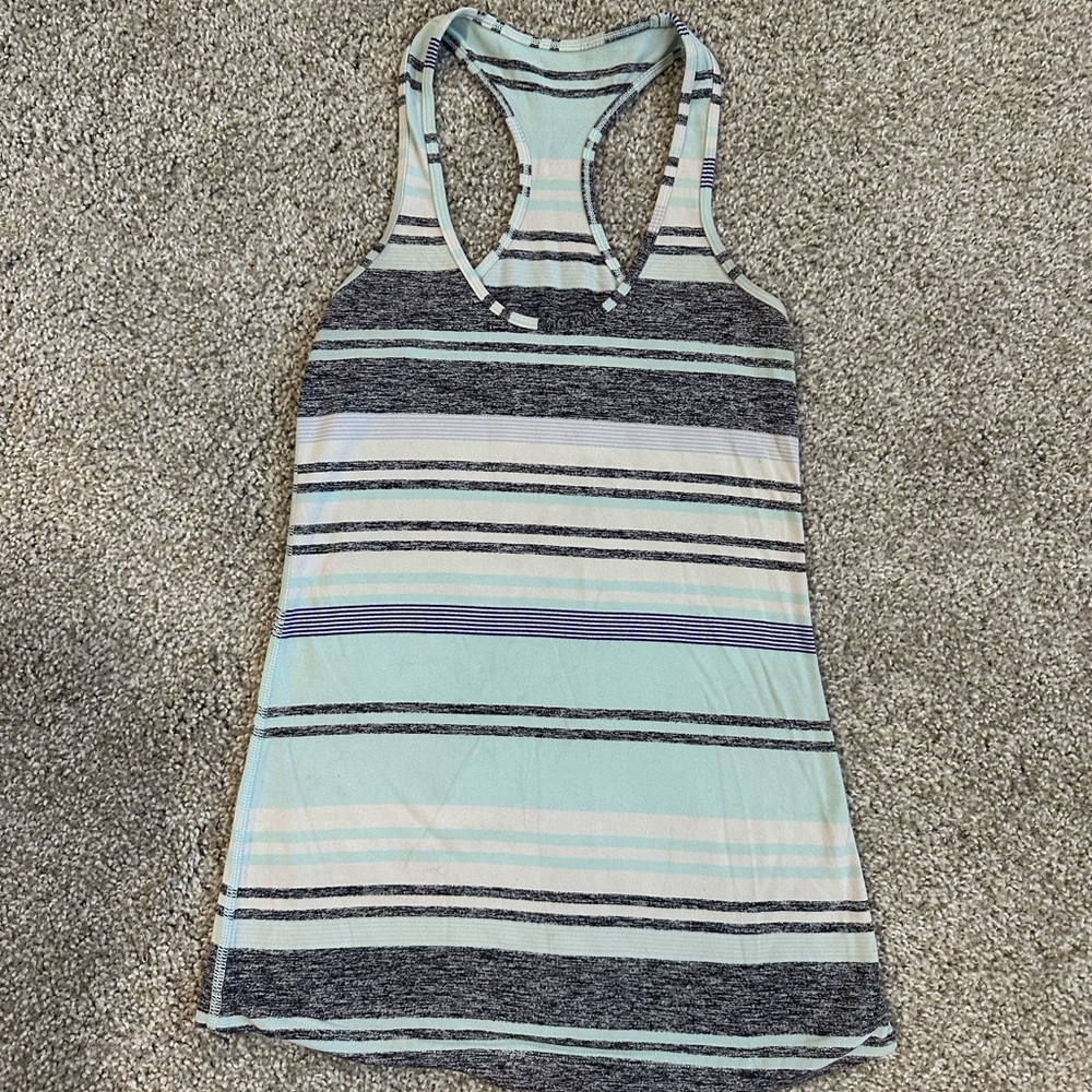 Lululemon Size 4 Blue/Grey Tank Top